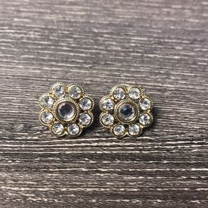 Large gold  stud earrings